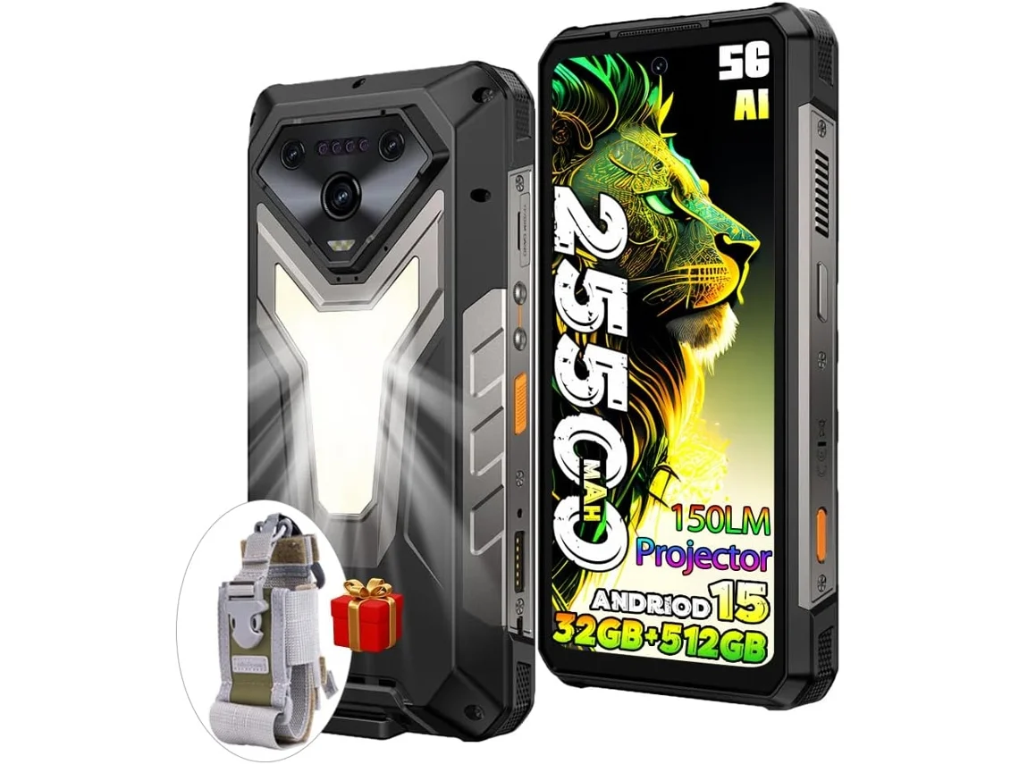 629c74dba46b8c735d01ef3d4e164503b0dbf947 Smartphone robusto Armor 34 Pro 5G con proyector, 32 GB, 512 GB, 25500 mAh, Android 15, 120 Hz, 6,95 Ulefone - Imagen 1
