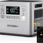 AFERIY Generador Eléctrico Portátil AFERIY 2400W, Batería LiFePO4 2048Wh, Carga Rápida, 13 Puertos de Salida, Pantalla LCD, Generador Solar